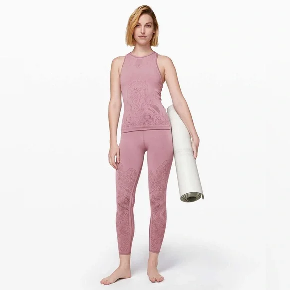 Lululemon Reveal Tank *Zen Expression Vintage Mauve Size 6? - Picture 1 of 14